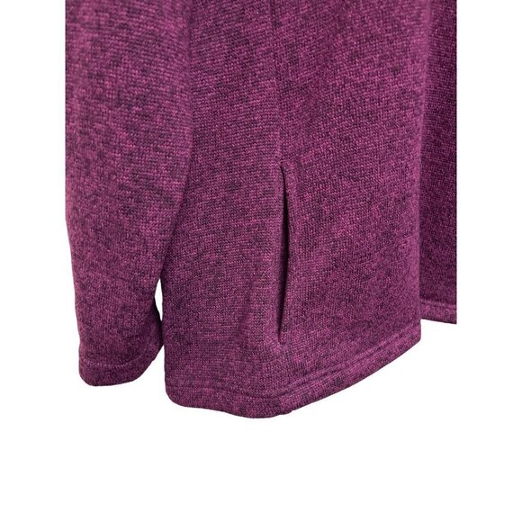 Orvis 1/4 Snap Burgundy Purple Pullover Sweater Shirt Size Large - Picture 3 of 9